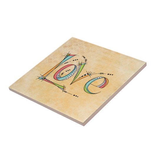 Whimsical Love Hand-Lettering Tegeltje (Zijkant)