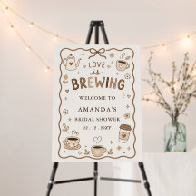 Whimsical Love is Brewing Coffee Bruidsfeest