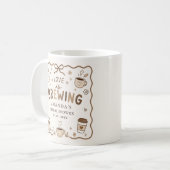 Whimsical Love is Brewing Coffee Bruidsfeest Koffiemok (Voorkant links)
