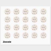 Whimsical Love is Brewing Coffee Bruidsfeest Ronde Sticker (Vel)