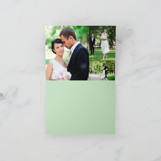 Whimsical Love Knot Spring Trees Wedding Bedankt (Binnen)