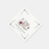 Whimsical Love | Moderne Bruiloft  Servet (Hoek)