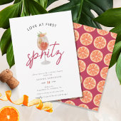 Whimsical Love op First Spritz Vrijgezellenfeest Kaart