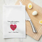 Whimsical Love Quote Theedoek (Quarter Fold)