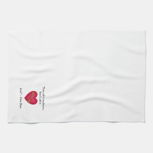 Whimsical Love Quote Theedoek (Horizontaal)