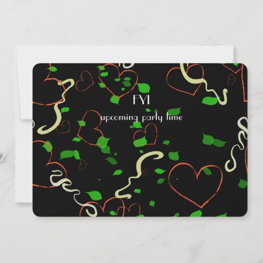 Whimsical Love redt de uitnodiging voor de date (Achterkant)