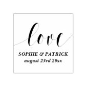 Whimsical Love Script Sla de datum op Rubberstempel (Afrduk)