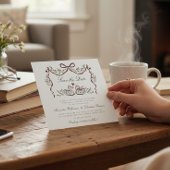 Whimsical Lovebirds Swan Wedding save the date