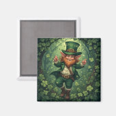Whimsical Lucky-ish Leprechaun Lush Forest Nursery Magneet (Voorkant / Achterkant)