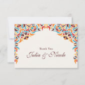 Whimsical Luxe Ivoor Bloemen Stijl Border Wedding (Voorkant)