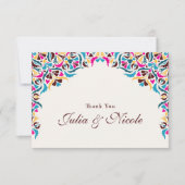 Whimsical Luxe Ivoor Bloemen Stijl Border Wedding (Voorkant)