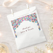 Whimsical Luxe Ivoor Bloemen Stijl Border Wedding Bedankzakje (Geknipt)