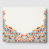 Whimsical Luxe Ivoor Bloemen Stijl Border Wedding Gastenboek (Achterkant)