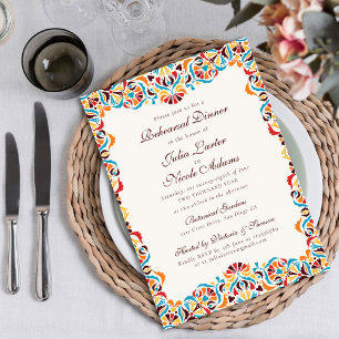 Whimsical Luxe Ivoor Bloemen Stijl Border Wedding Kaart