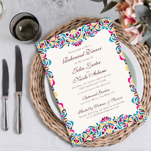 Whimsical Luxe Ivoor Bloemen Stijl Border Wedding Kaart