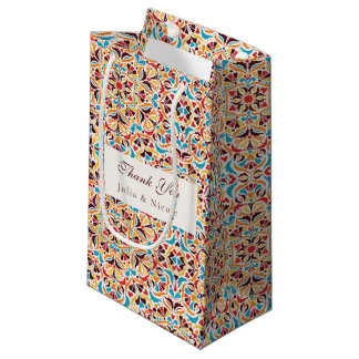 Whimsical Luxe Ivoor Bloemen Stijl Border Wedding Klein Cadeauzakje