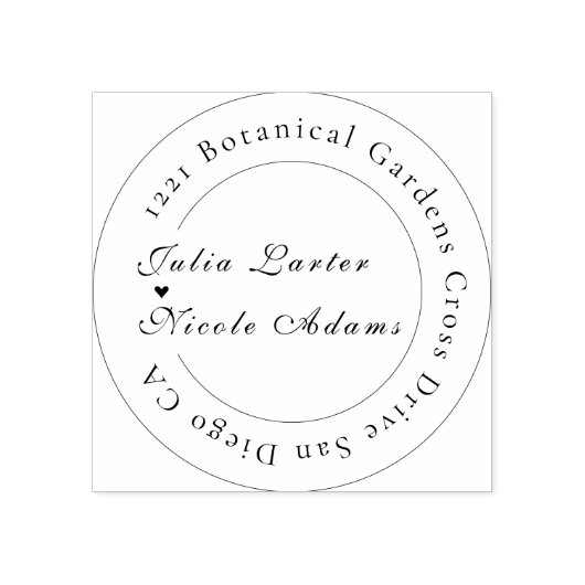 Whimsical Luxe Ivoor Bloemen Stijl Border Wedding Rubberstempel (Afrduk)