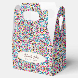 Whimsical Luxe Ivoren Bloemrijke Stijl Rand Bruilo Bedankdoosjes