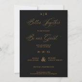 Whimsical Luxury Modern 2 Photos Collage Wedding Save The Date (Achterkant)