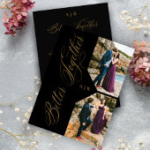 Whimsical Luxury Modern 2 Photos Collage Wedding Save The Date