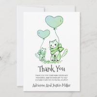 Whimsical Ma Cat Kitten Baby shower Waterverf