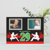 Whimsical Maffia Style 30e Verjaardagsfeest Uitnod Kaart (Staand voorkant)