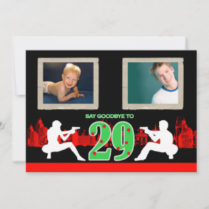 Whimsical Maffia Style 30e Verjaardagsfeest Uitnod Kaart