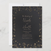 Whimsical Magic Celestial Swirls Wedding Kaart (Voorkant)