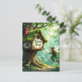 Whimsical Magic Fairy Child Party Nodig Briefkaart (Staand voorkant)
