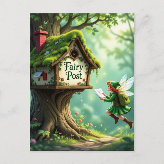 Whimsical Magic Fairy Child Party Nodig Briefkaart (Voorkant)