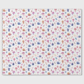 Whimsical Magic Garden Patroon Wrapping Paper Roll Cadeaupapier (Vlak)