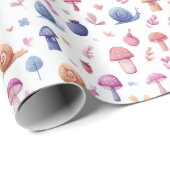 Whimsical Magic Garden Patroon Wrapping Paper Roll Cadeaupapier (Rol Hoek)