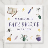 Whimsical Magic Potions Halloween Baby shower Bedankjes Labels (Voorkant)