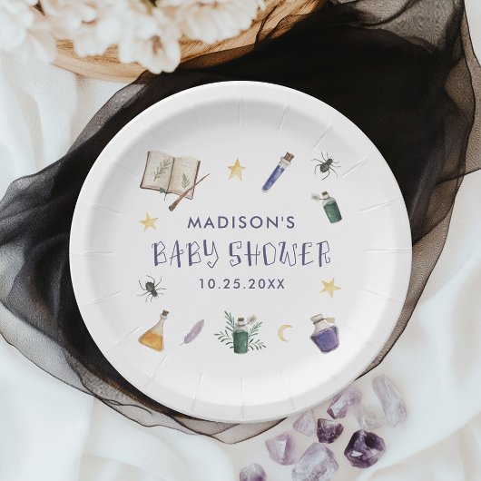 Whimsical Magic Potions Halloween Baby shower Papieren Bordje