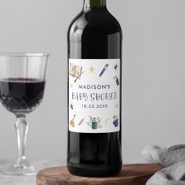 Whimsical Magic Potions Halloween Baby shower Wijn Etiket