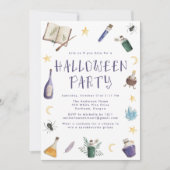 Whimsical Magic Potions Halloween Party Kaart (Voorkant)