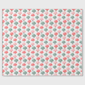 Whimsical Magic Schattige Kleurrijke Paddestoel Cadeaupapier (Vlak)