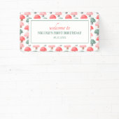 Whimsical Magic Schattige Kleurrijke Paddestoel Ve Spandoek (Insitu)