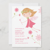 Whimsical Magical Fairy Birthday Invitation Kaart (Voorkant)