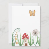 Whimsical Magical Fairy Birthday Invitation Kaart (Achterkant)