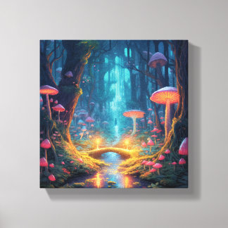 Whimsical Magical Forest Canvas Afdruk
