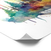 Whimsical Magical Forest Waterverf Poster (Hoek)