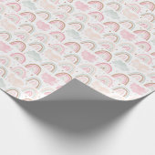 Whimsical Magical Rainbow Patroon Cadeaupapier (Hoek)