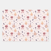 Whimsical Magical roze witch-themed Inpakpapier Vel (Voorkant 2)