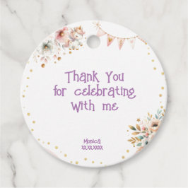 Whimsical magische eenhoorn kinderen verjaardag da bedankjes labels