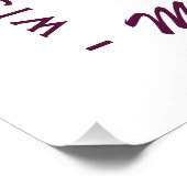 Whimsical magische kerst paarse esthetiek perfect poster (Hoek)