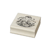 Whimsical magische paddenstoelen en bloemen rubberstempel (Stempel)