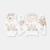 Whimsical magische pastel eenhoorn kinderen verjaa bedankdoosjes (Uitgevouwen)