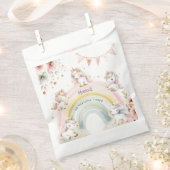 Whimsical magische pastel eenhoorn kinderen verjaa bedankzakje (Geknipt)