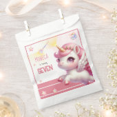 Whimsical magische pastel eenhoorn kinderen verjaa bedankzakje (Geknipt)